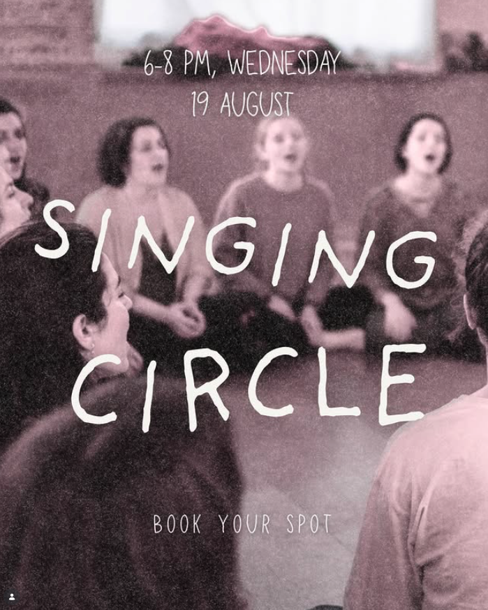 Singing circle gathering at Sorora Club
