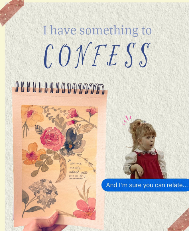 Creative journaling session